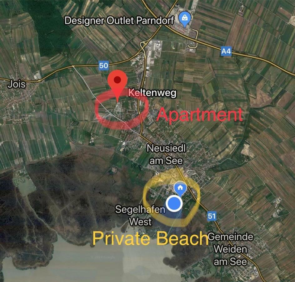 25H Garden Apartment Plus Private Beach Neusiedl am See Eksteriør billede